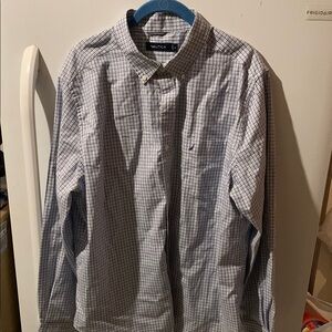 Nautica Blue Casual Button Down Shirt